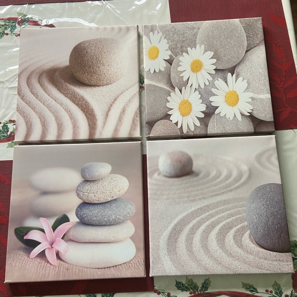 Printed canvas Zen Life art to hang on walls